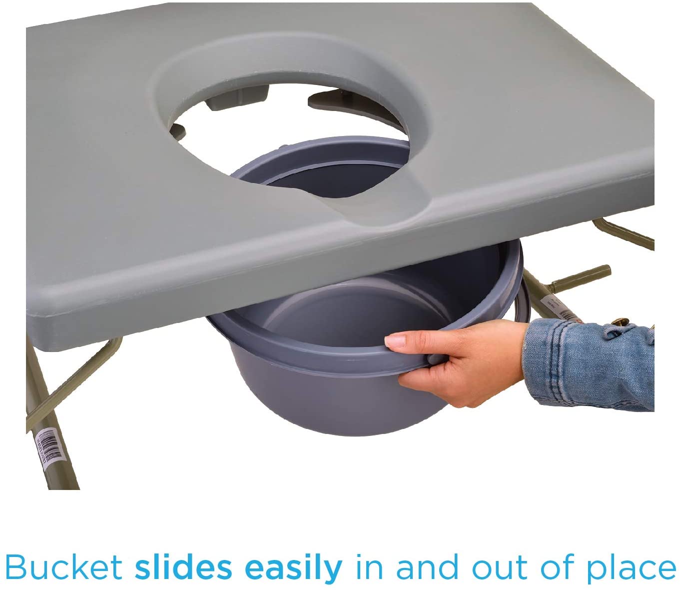 Heavy Duty Commode with Extra-Wide Seat