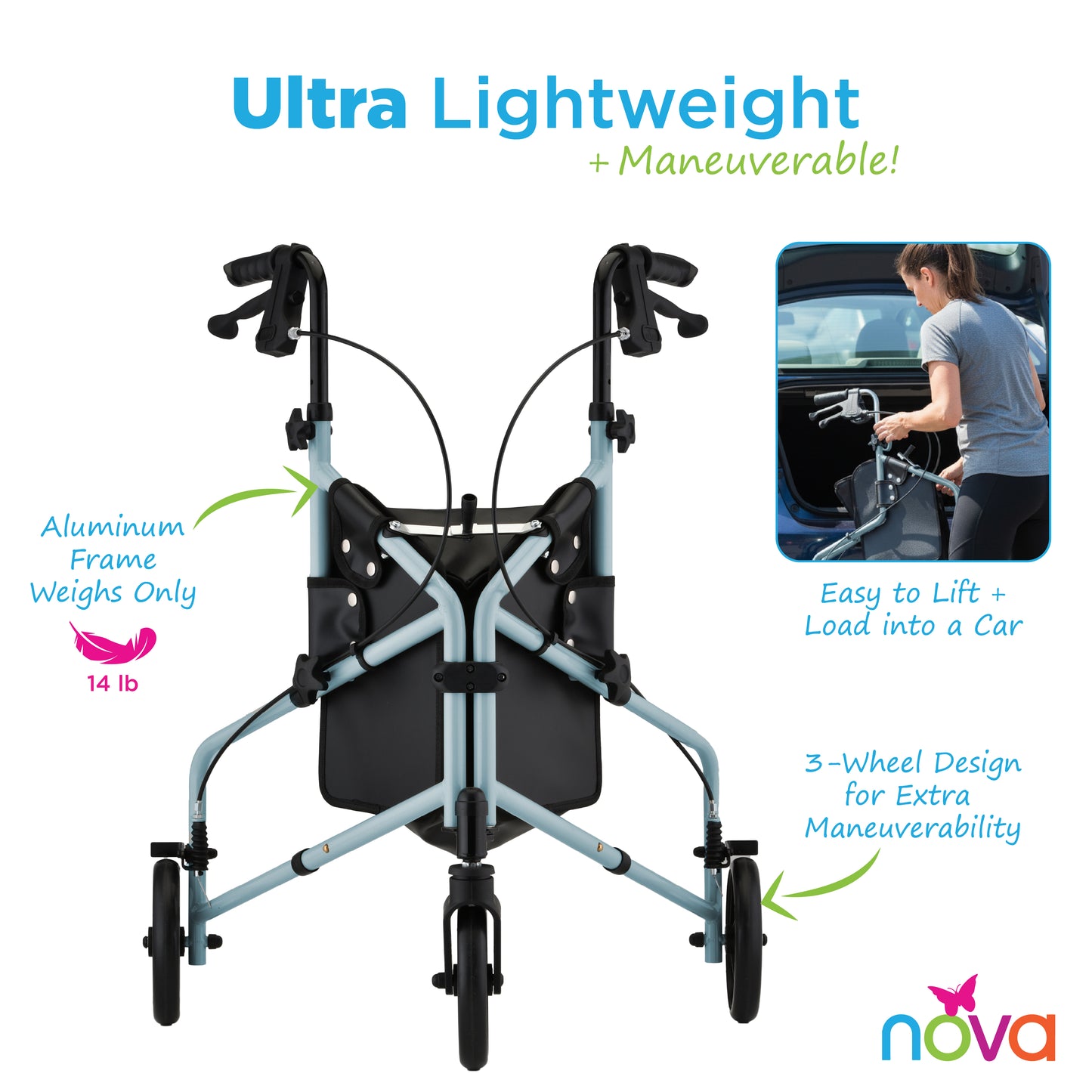 Active Three Wheel Rollator