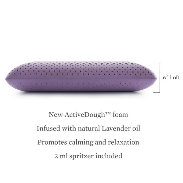 Malouf Zoned ActiveDough Pillow - Lavender