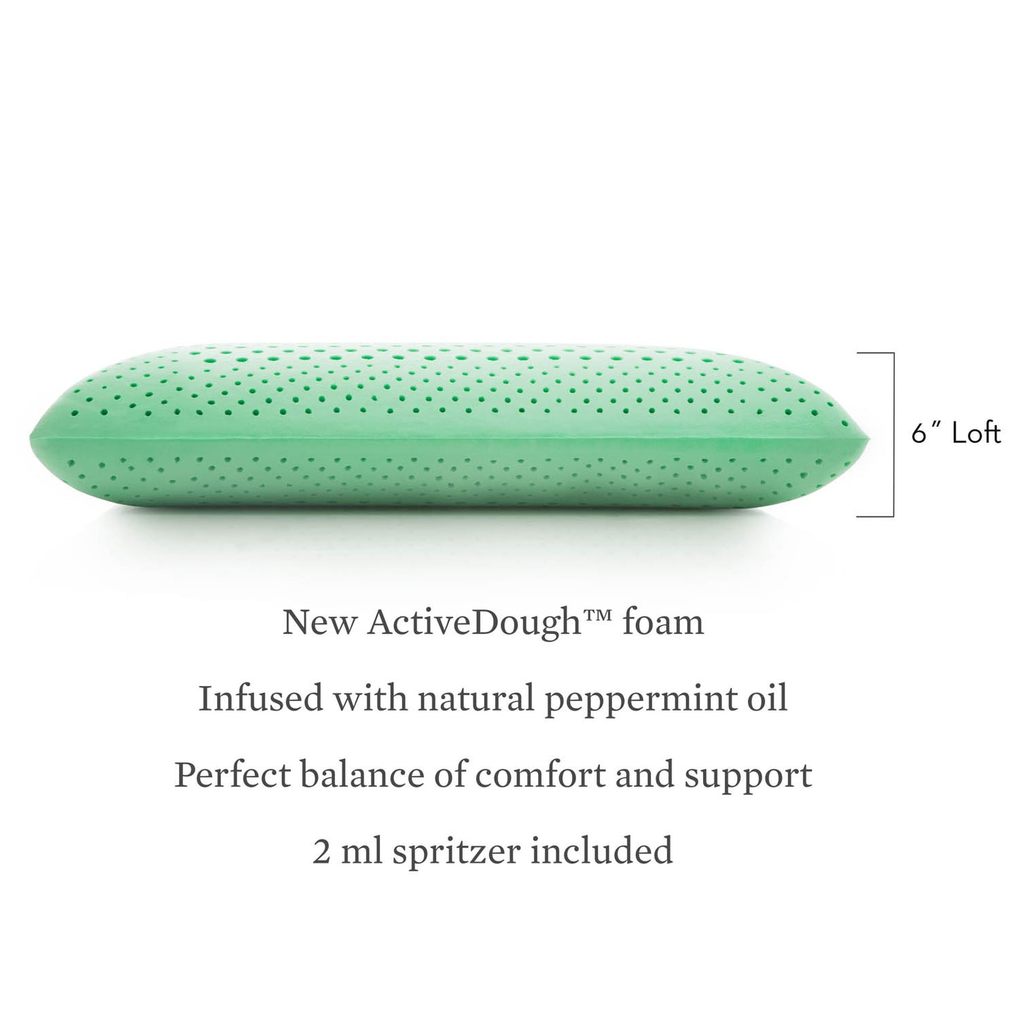 Malouf Zoned ActiveDough Pillow - Peppermint