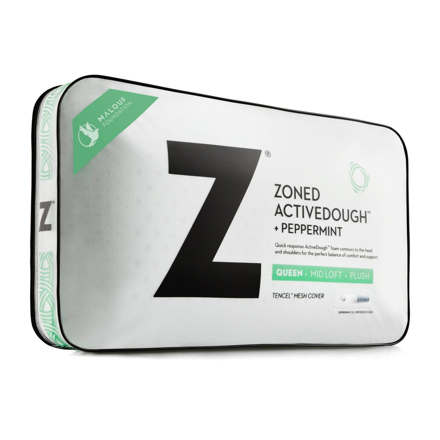 Malouf Zoned ActiveDough Pillow - Peppermint