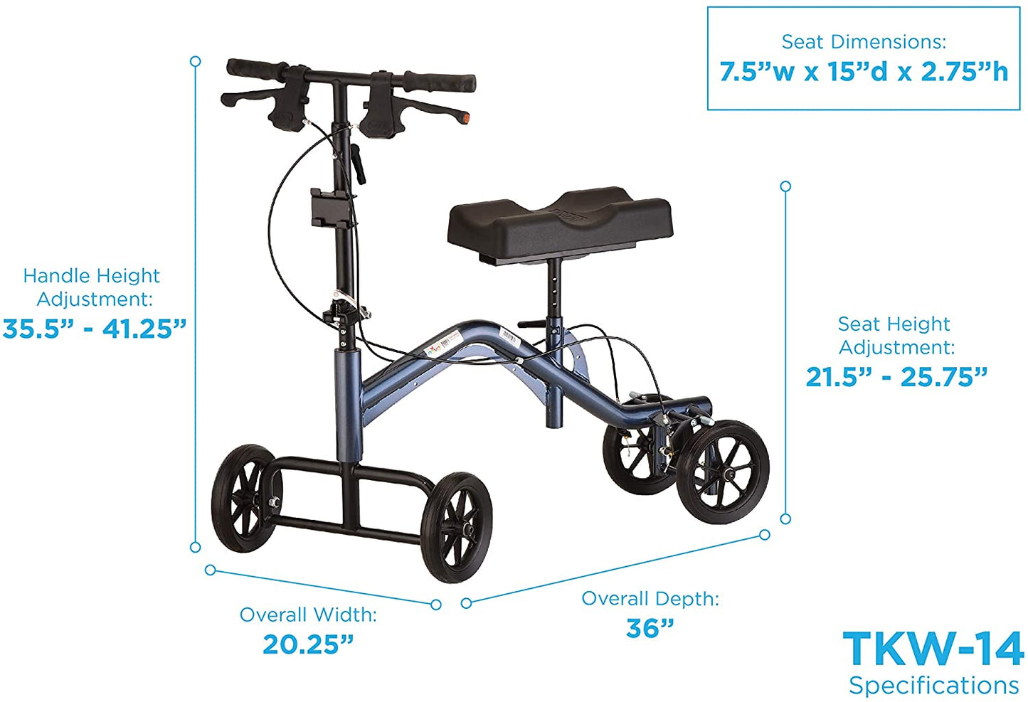 Tall - Heavy Duty Knee Walker