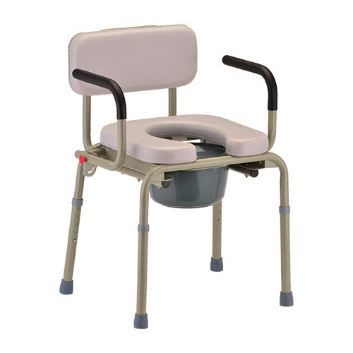 Padded Drop Arm Commode
