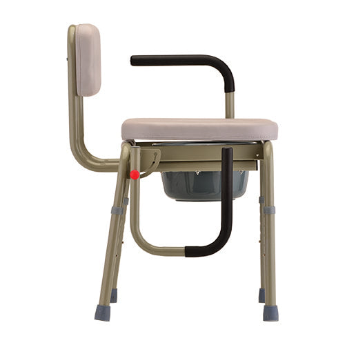Padded Drop Arm Commode