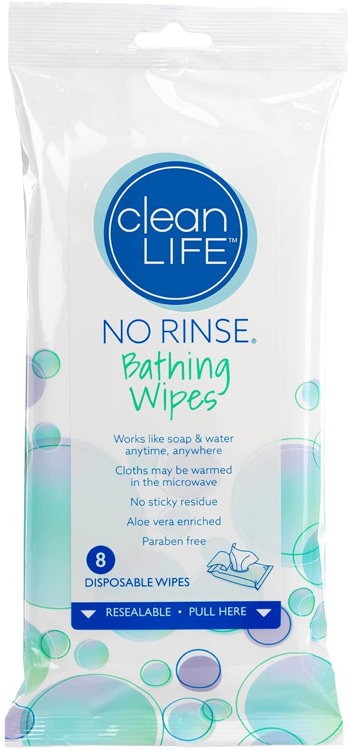 No Rinse Bathing Wipes