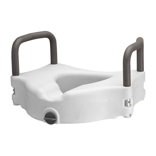Raised Toilet Seat with Detachable Arms