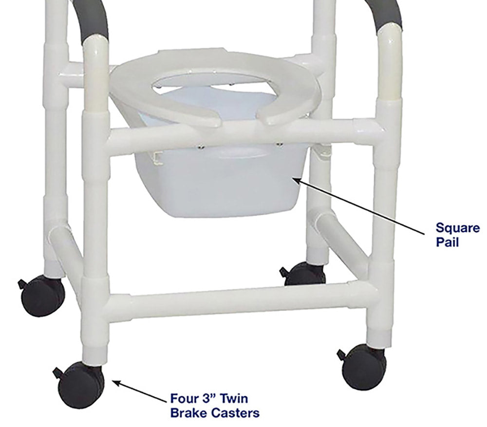 Shower Chair with Commode Opening