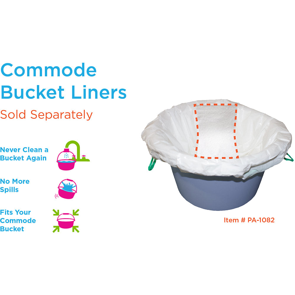 Drop Arm Commode Transport Chair with Wheels