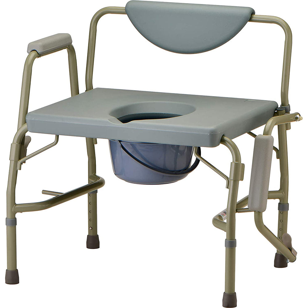 Heavy Duty Drop - Arm Commode