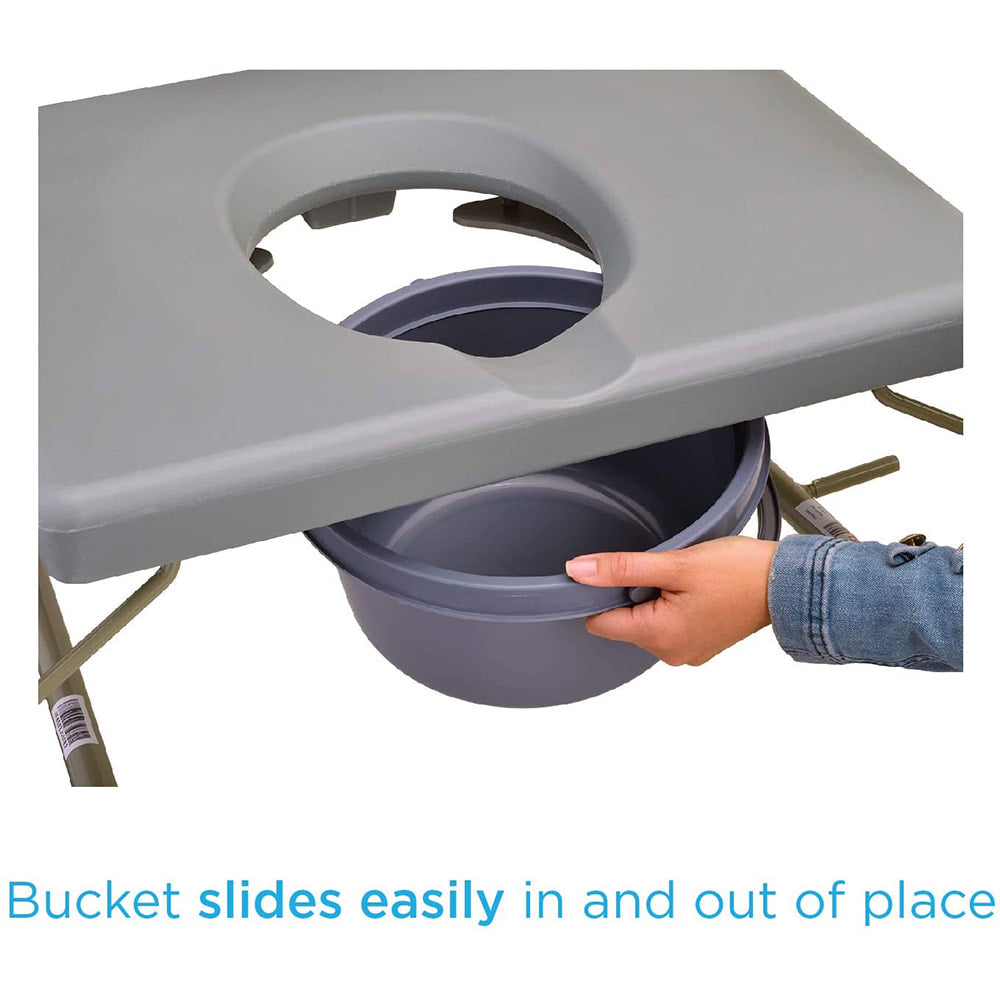 Heavy Duty Drop - Arm Commode