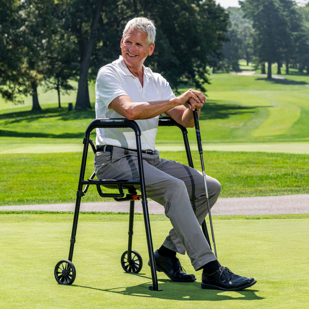 Front Wheel Walker With Seat