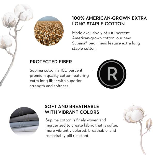 Supima Premium Cotton Bed Sheets